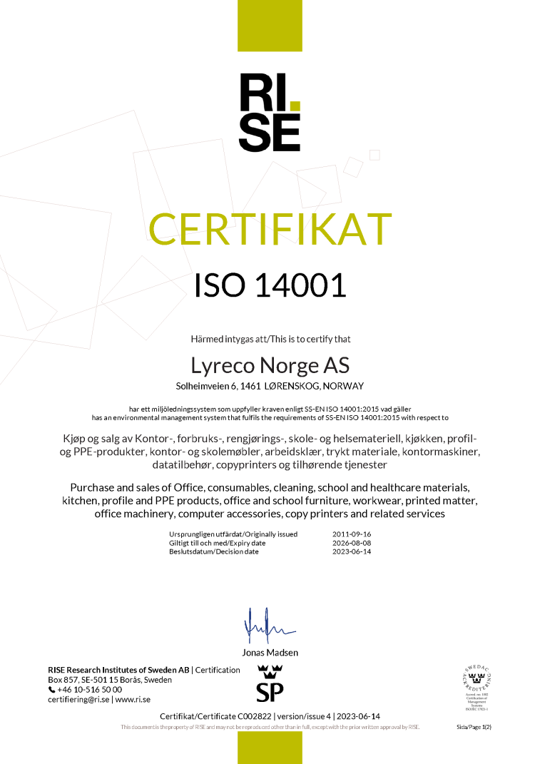 ISO 14001.sertifikat